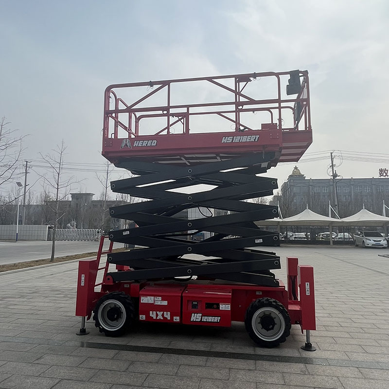Best Selling Model 22m Diesel Rough Terrain Scissor Lift From China