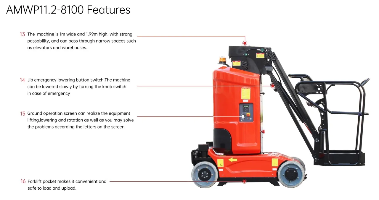 Electric Telescopic Mast Lift