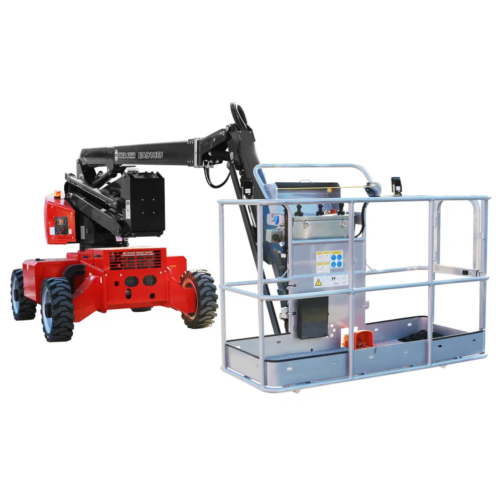 Advanced 18m Jlg Cherry Picker Warehouse Equipment Platform Articulated Electric Boom Lift