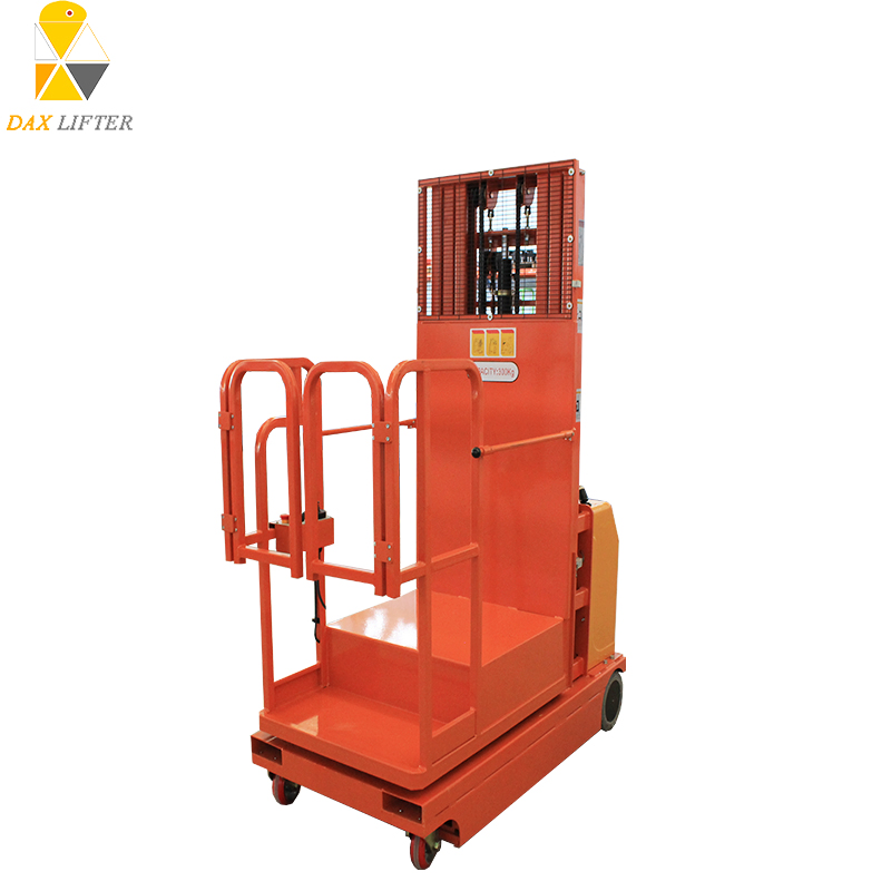 Man Lift Electric Self-Propelled Stock Order Picker Warehouse Platform for Market