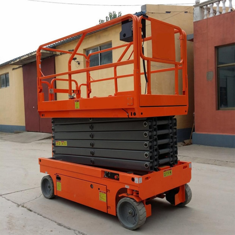Compact Electric Hydraulic Scissor Lift for Rough Terrain
