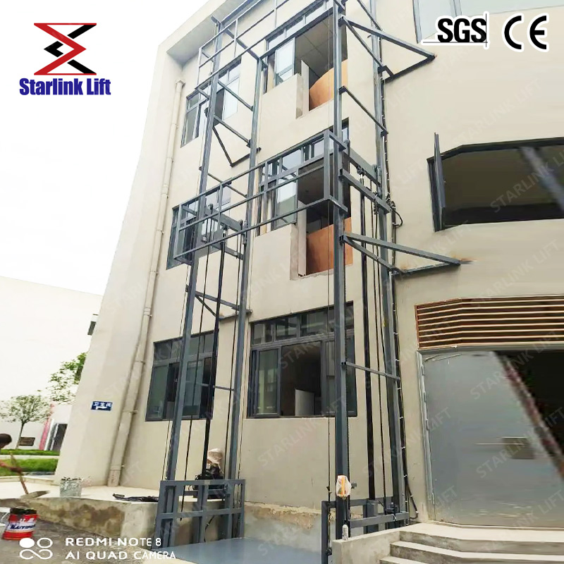 Hydraulic Freight Elevator Platform Lift for Industrial Warehouse Goods
