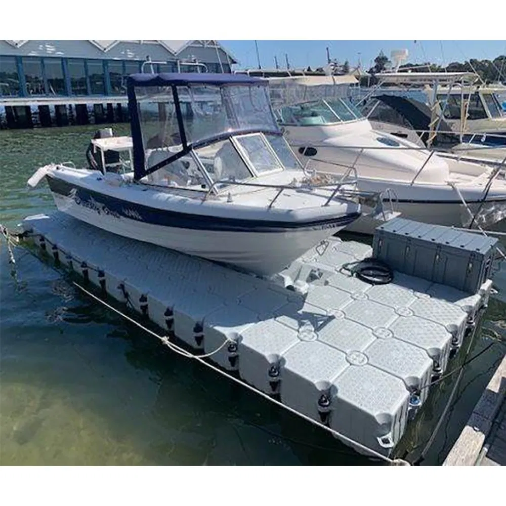 HDPE Modular Pontoon Blocks Plastic Floating Jetski Platform Lift Boat Dock System