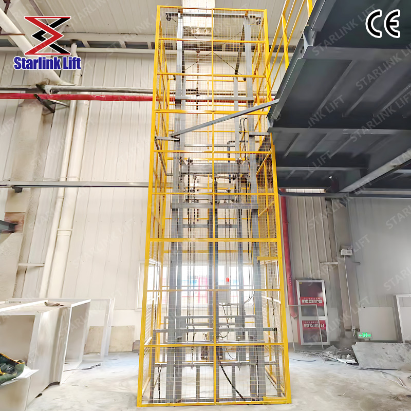 Hydraulic Freight Elevator Platform Lift for Industrial Warehouse Goods