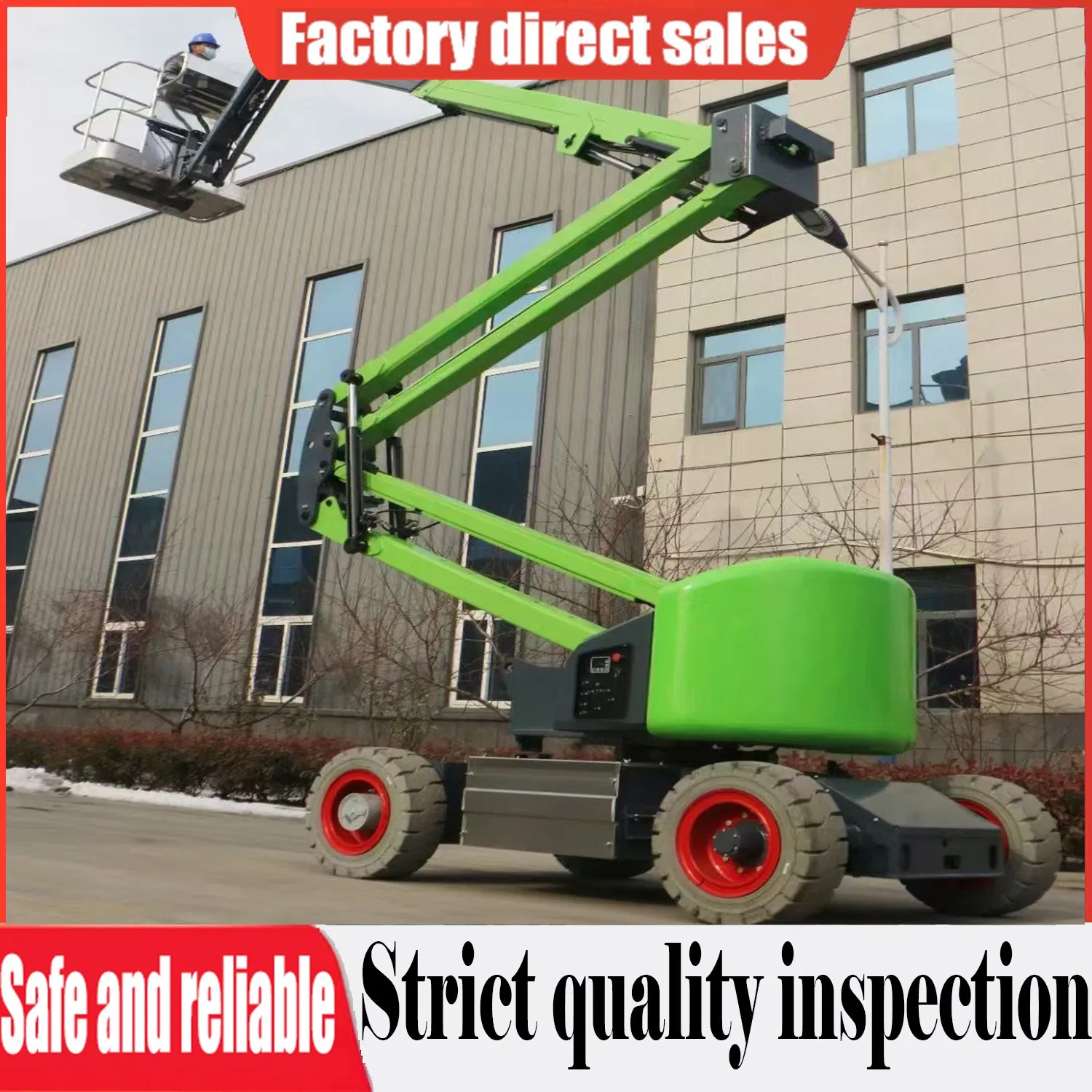 Cherry Picker Warehouse Platform Articulated Electric Boom Lift