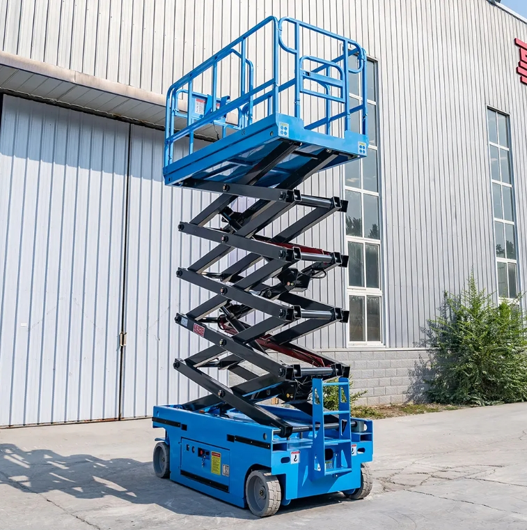 Factory Electric Hydraulic Full-Electromotion Scissor-Type Work Platform Aerial Lifting Mobile Table Self Propelled Scissor Lift
