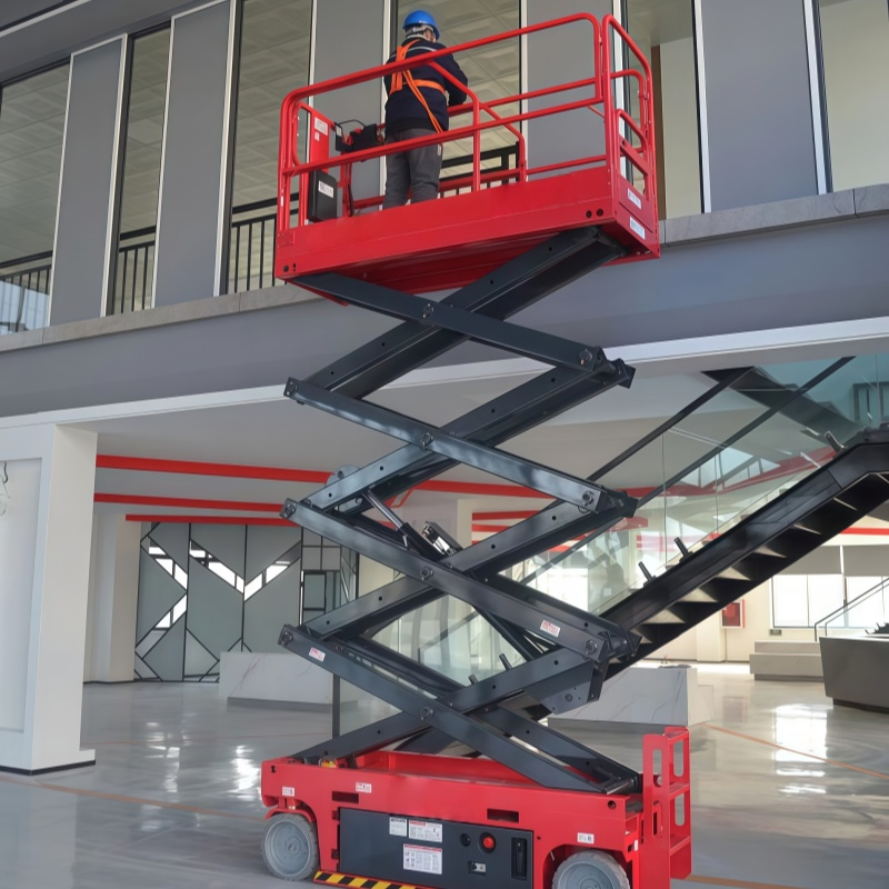 4m to 16m Electric Scissor Lift Platform for Warehouse Person Freight Cargo