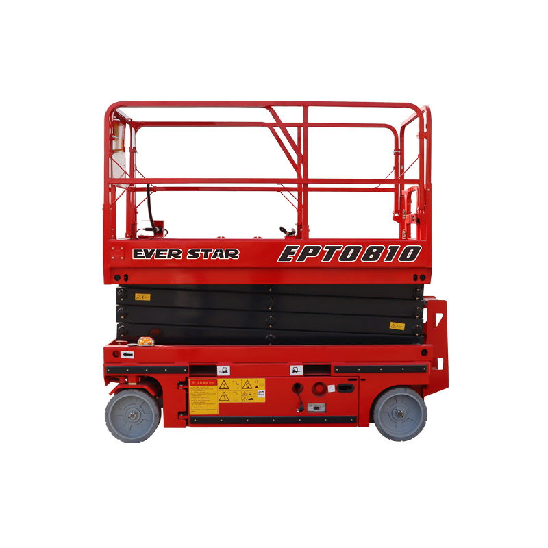 Ept0810 8m Platform Height Wheel Electric Scissor Lift Self-Propelled Scissors Lift Cherry Picking Platform.