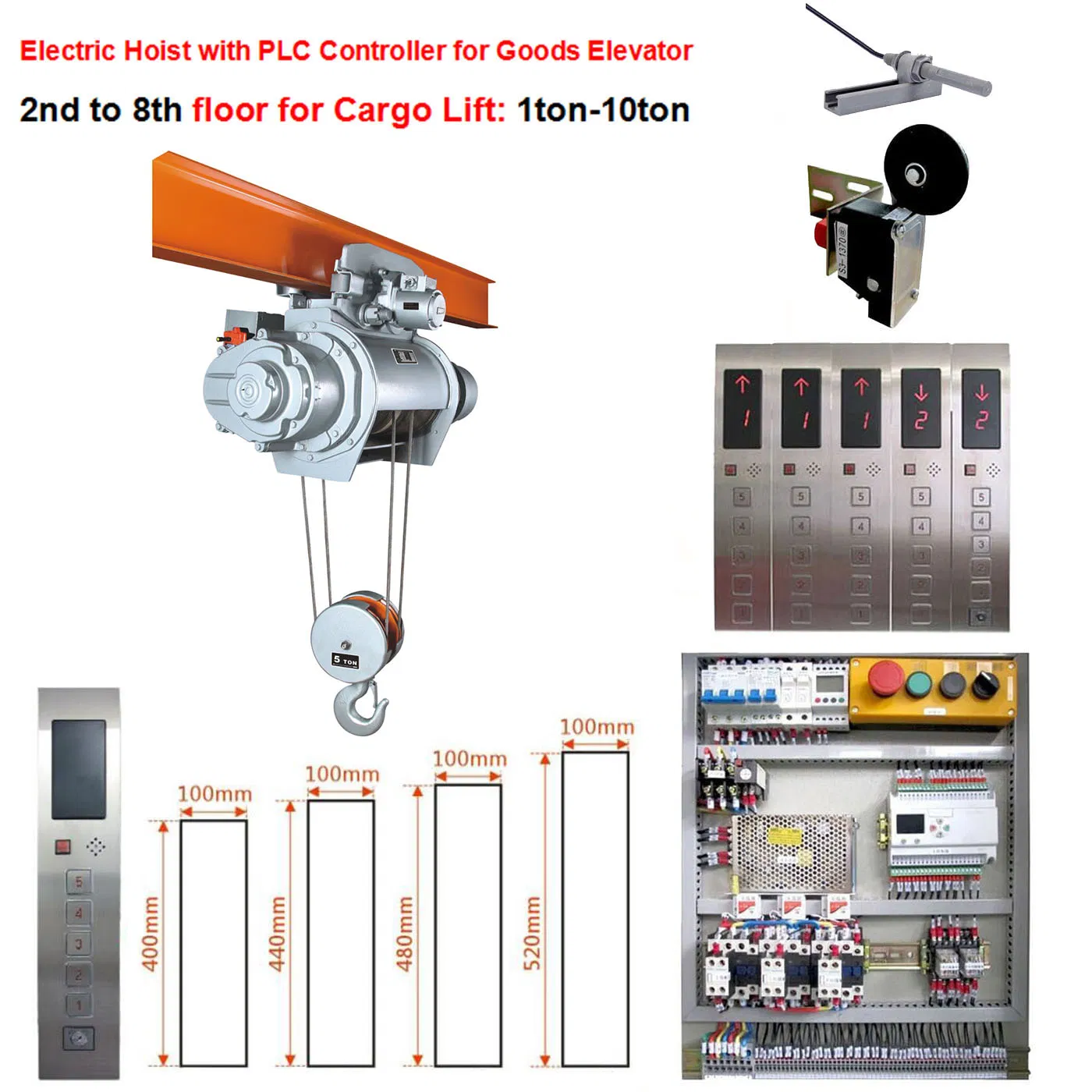 5t Warehouse Freight Elevtor Platform Hydraulic Cargo Lift Goods Lift