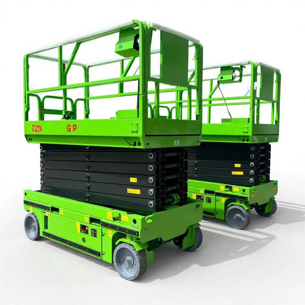 12m Heavy-Duty Electric Scissor Lift Platform 350kg Max Load Non-Marking Tires for Indoor Use CE &amp; ANSI Certified