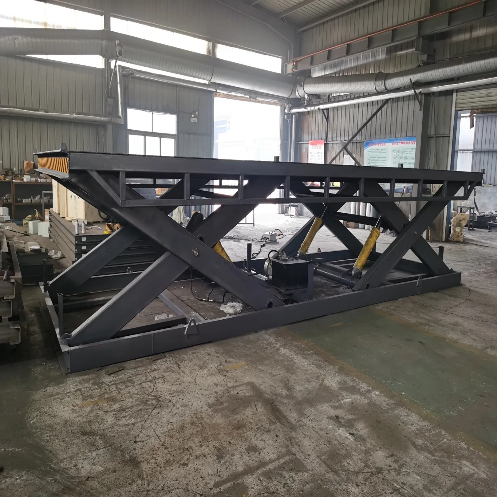 Custom-Built Scissor Lift Platform for Material Handling