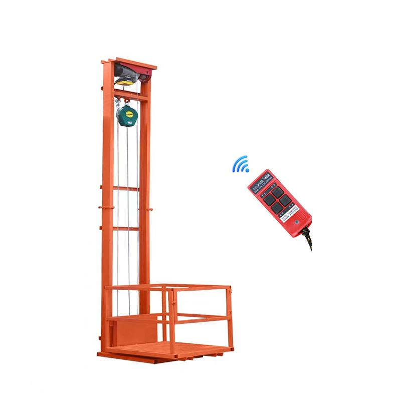 Industrial Warehouse Elevator Electric Cargo Lift Platform/Wall Mounted Cargo Lifter/Lifting Column for Goods Lifting