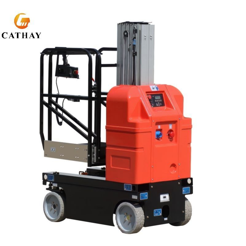 High End Electric Self-Propelled Aerial Order Pickers Vertical Mast Lift for Warehouse