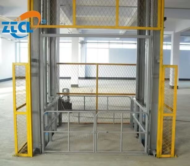 Cheapest Price Wall Mounted Industrial Home Cargo Goods Elevator Platform Lift Warehouse Small Hydraulic Double Guide Cargo Lift