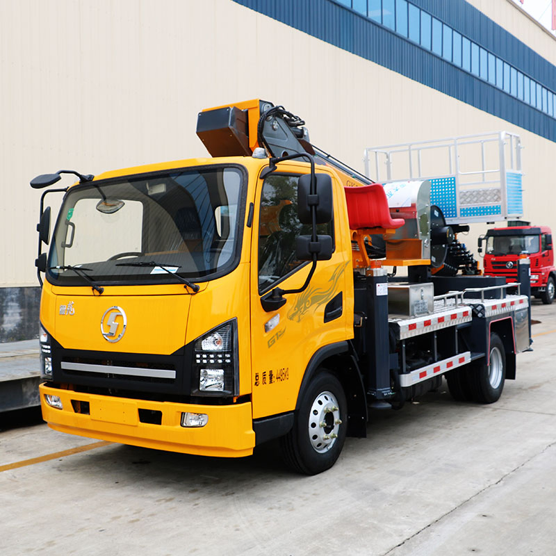 China Large Telescopic Aerial Work Platform Truck 35m Aerial Work Truck 360 Degree Unlimited Rotation Heavy Duty Work Truck Factory Aerial Work China Production