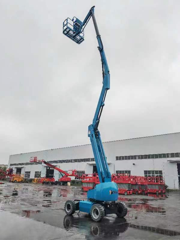 Top Sales Gtzz12D 12m 230kg Electric Articulated Boom Man Lift Aerial Work Platform Self-Propelled Cherry Picker Manlift Car Lift for Warehouse