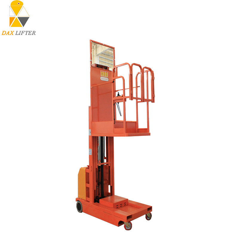 Man Lift Electric Self-Propelled Stock Order Picker Warehouse Platform for Market