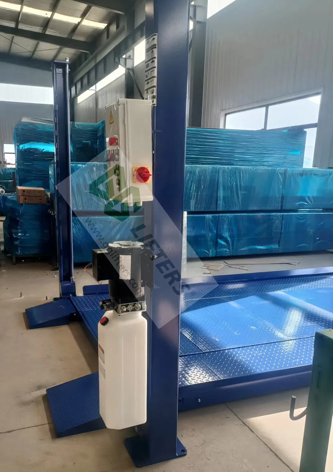 Hydraulic 4 post parking equipment car parking car stacker platform floor lift for car auto home garage parking system