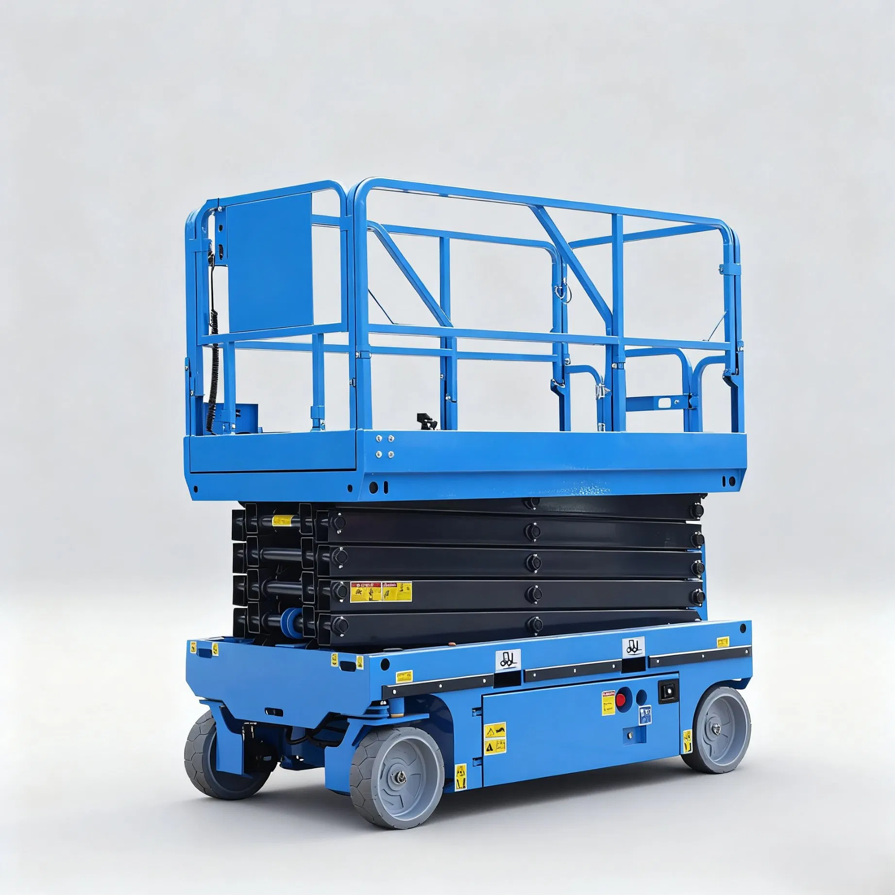 Electric Scissor Lift, CE Certified Hydraulic Lift, Mobile Aerial Work Platform for Warehouse and Construction 8m 10m 12m 14m 16m