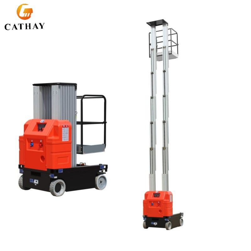 High End Electric Self-Propelled Aerial Order Pickers Vertical Mast Lift for Warehouse