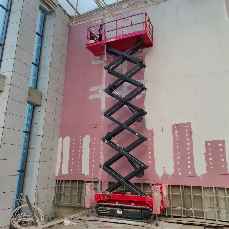 4m to 16m Electric Scissor Lift Platform for Warehouse Person Freight Cargo