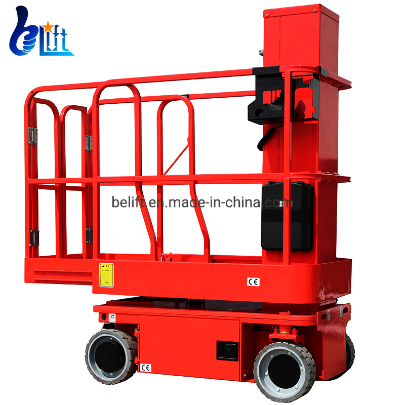 3.6-6m Hydraulic Aerial Man Construction Work Platform Telescopic Electric Vertical Mast Lift
