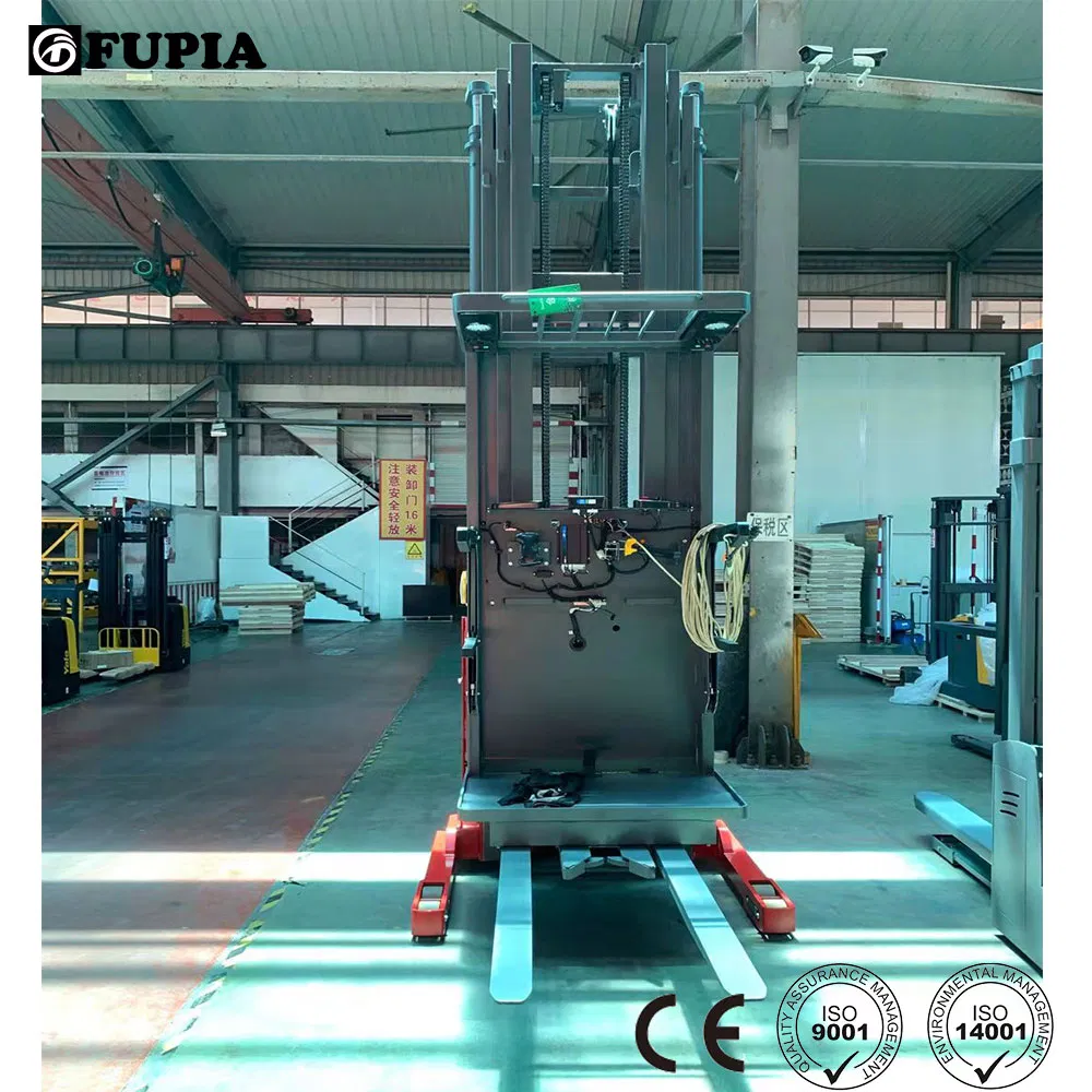 Aerial Forklift Electric High Level Max. 10m 11m Working Height Order Picker with CE Certificate