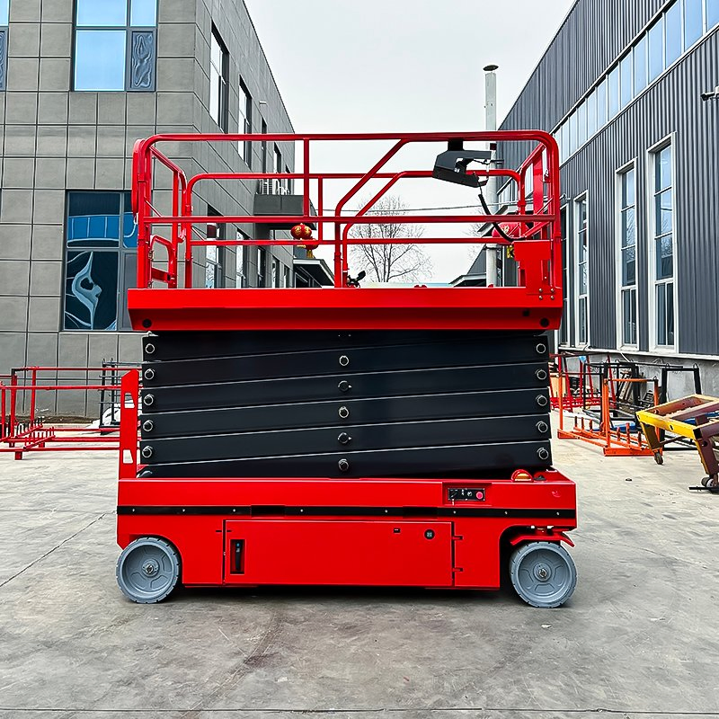 Durable-Build 13.8m Max Working Height 11.8m Platform Height for Heavy-Duty Use Electric Scissor Lift