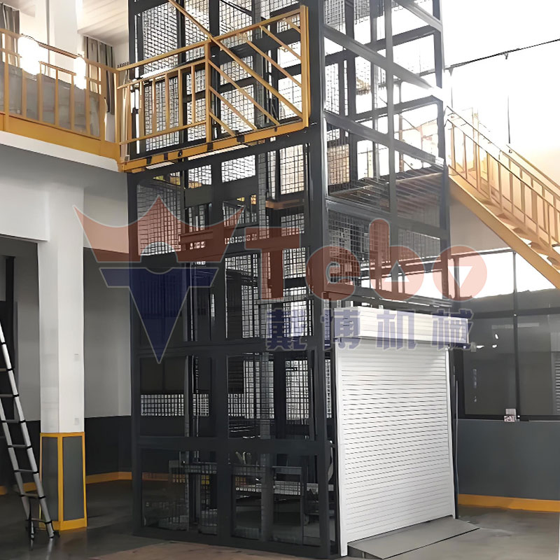Heavy-Duty 8ton Hydraulic Cargo Lift CE Customized Electric Freight Elevator for Warehouse