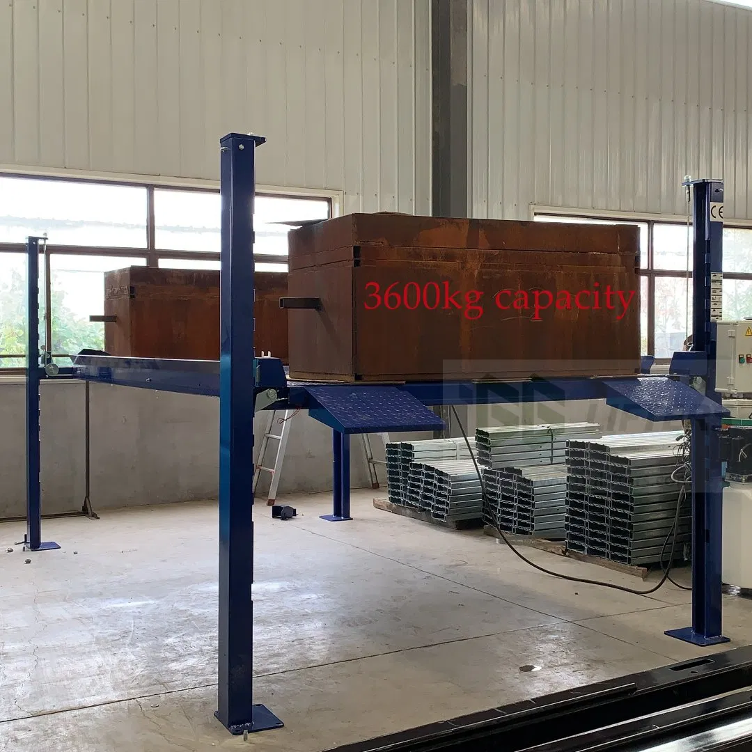 Hydraulic 4 post parking equipment car parking car stacker platform floor lift for car auto home garage parking system