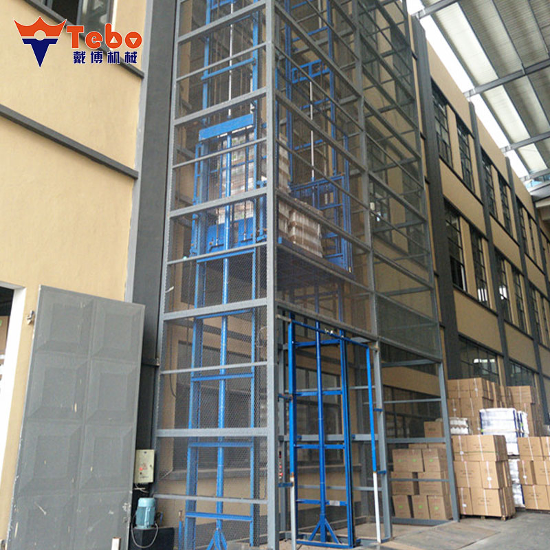 Commercial Industrial Cargo Lift with Mesh Shaft for Multi-Floor Goods Transfer