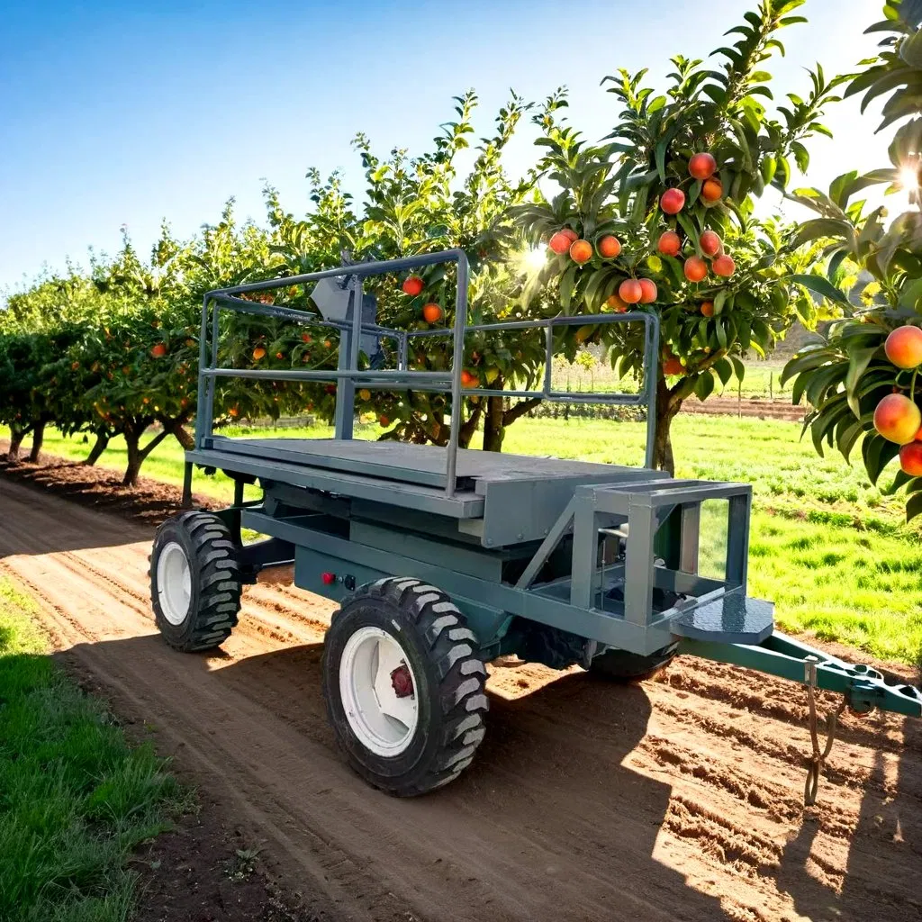 The Lasted Scissor Lift Platform for Orchard Picking