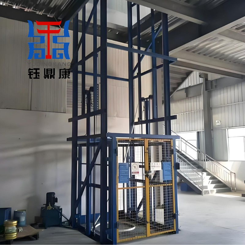 1-10 Ton Guide Rail Cargo Lift Heavy Load Industrial Goods Elevator for Logistics Center