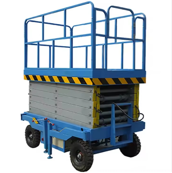 Customized 350kg Self-Propelled Mobile Scissor Lifting Work Platform