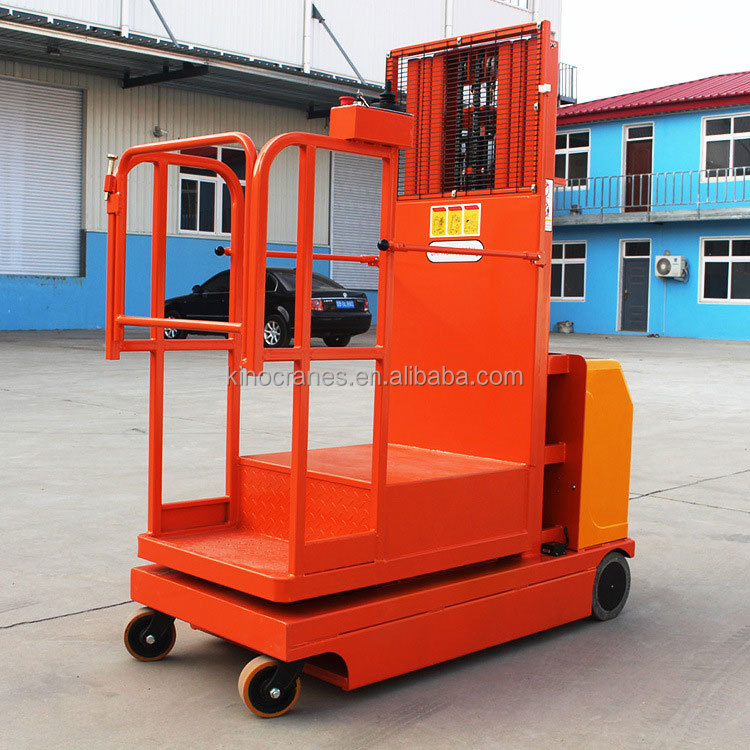 CE Certificated Self Propelled Lift Mini Fully Automatic Order Picker Platform for Warehouse