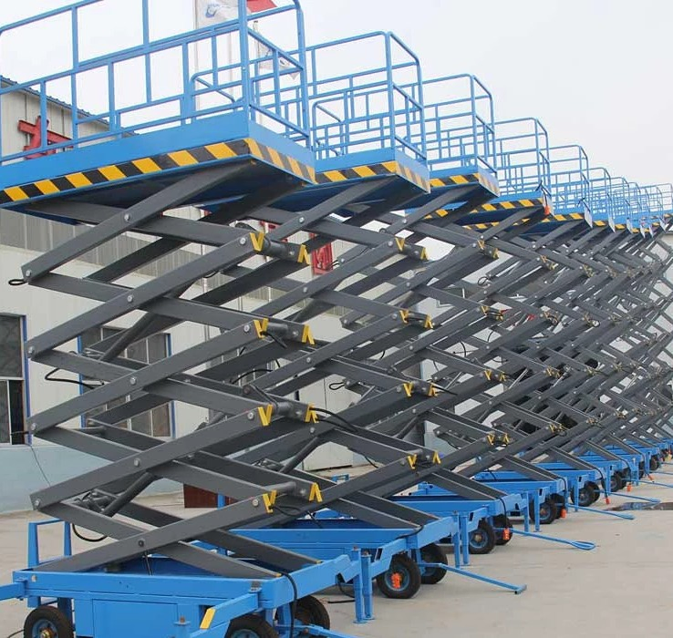 High Safety Hydraulic Elevating Work Platform for Greenhouse Fruits Picking