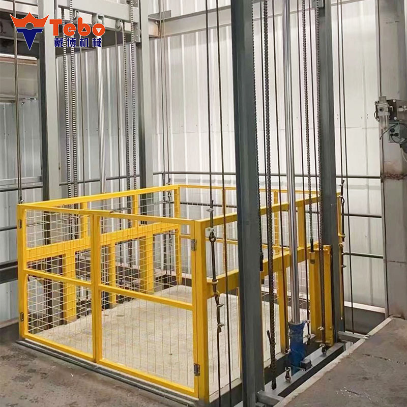 Custom Industrial Freight Lift with Hydraulic System for Efficient Goods Transportation