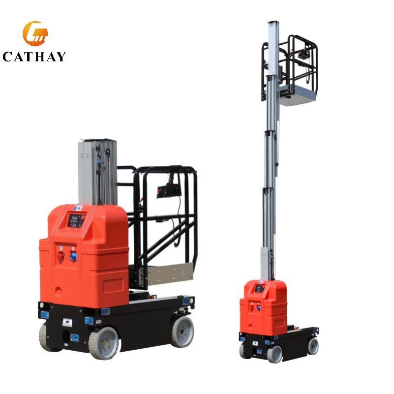 High End Electric Self-Propelled Aerial Order Pickers Vertical Mast Lift for Warehouse