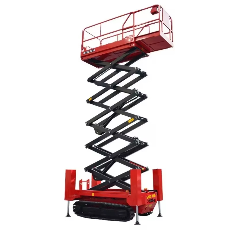 Rough Terrain Mobile Scissor Lift Platform Tracked Crawler Scissors Lift for Home Use