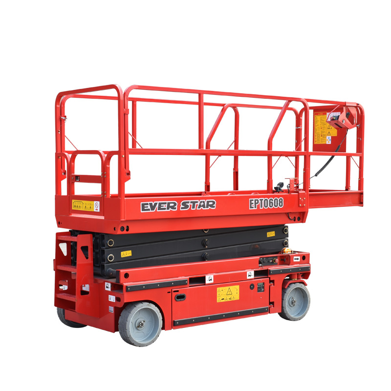 Ept0608 6m Platform Height Wheel Electric Scissor Lift Self-Propelled Scissors Lift Cherry Picking Platform.