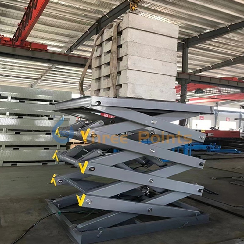 High Quality CE 5ton Warehouse Cargo Hydraulic Fixed Scissor Lift for Sale