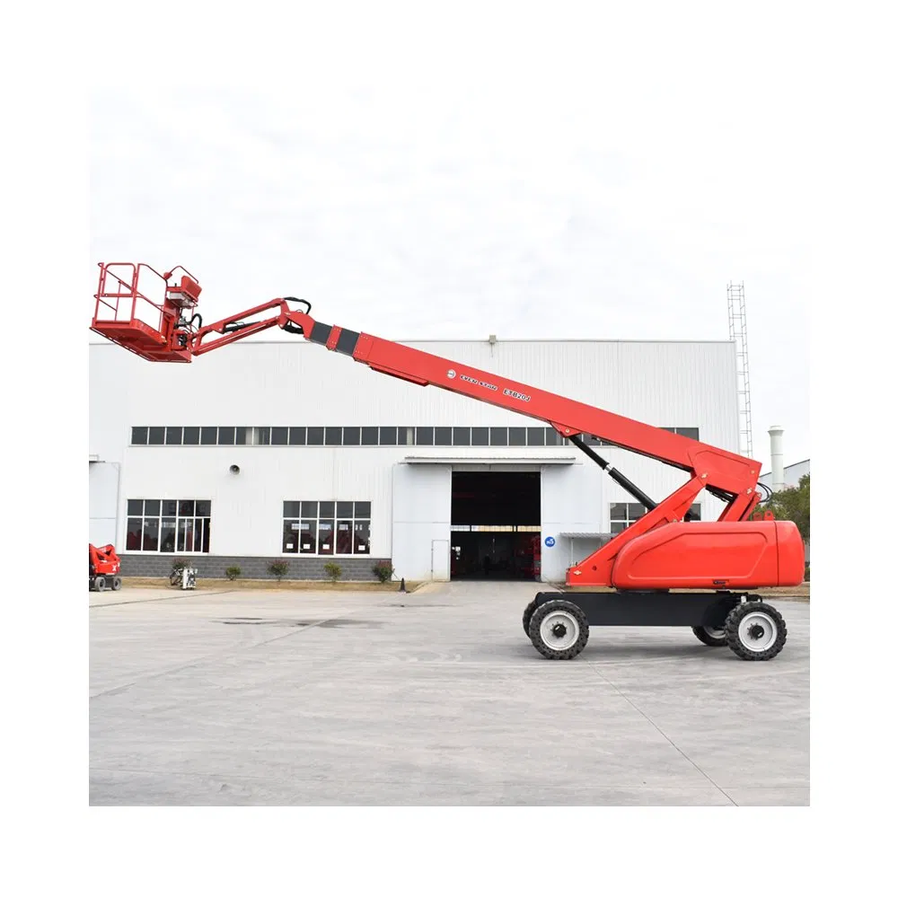Low-Noise Electric Cherry Picker Warehouse Equipment Telescopic Diesel Boom Lift