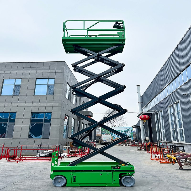 Durable-Build 13.8m Max Working Height 11.8m Platform Height for Heavy-Duty Use Electric Scissor Lift