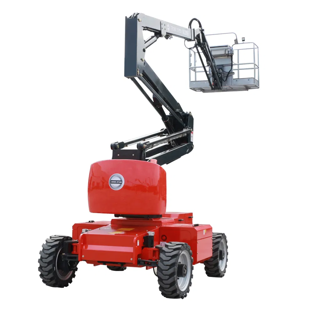 Industrial-Grade Energy-Efficient AC Electric Cherry Picker Warehouse System Articulated Diesel Boom Lift