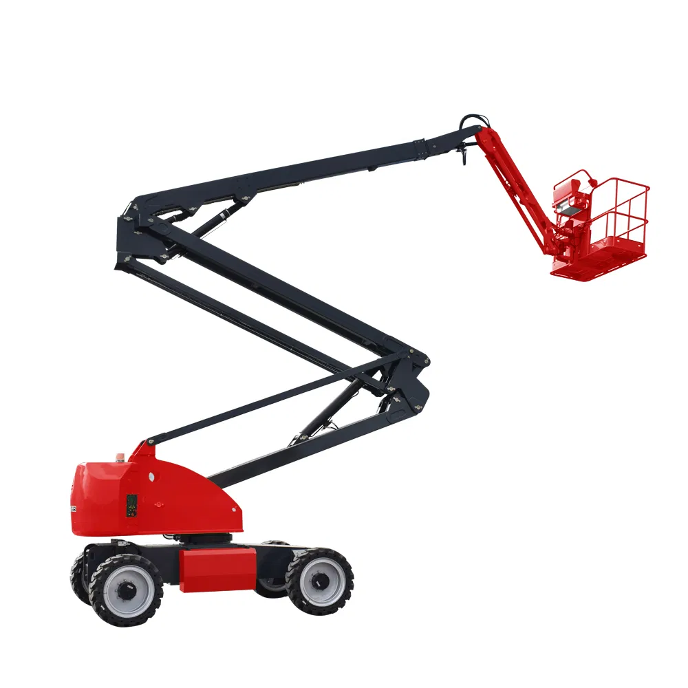 Durable Steel Frame Customizable Cherry Picker Warehouse Platform Articulated Electric Boom Lift