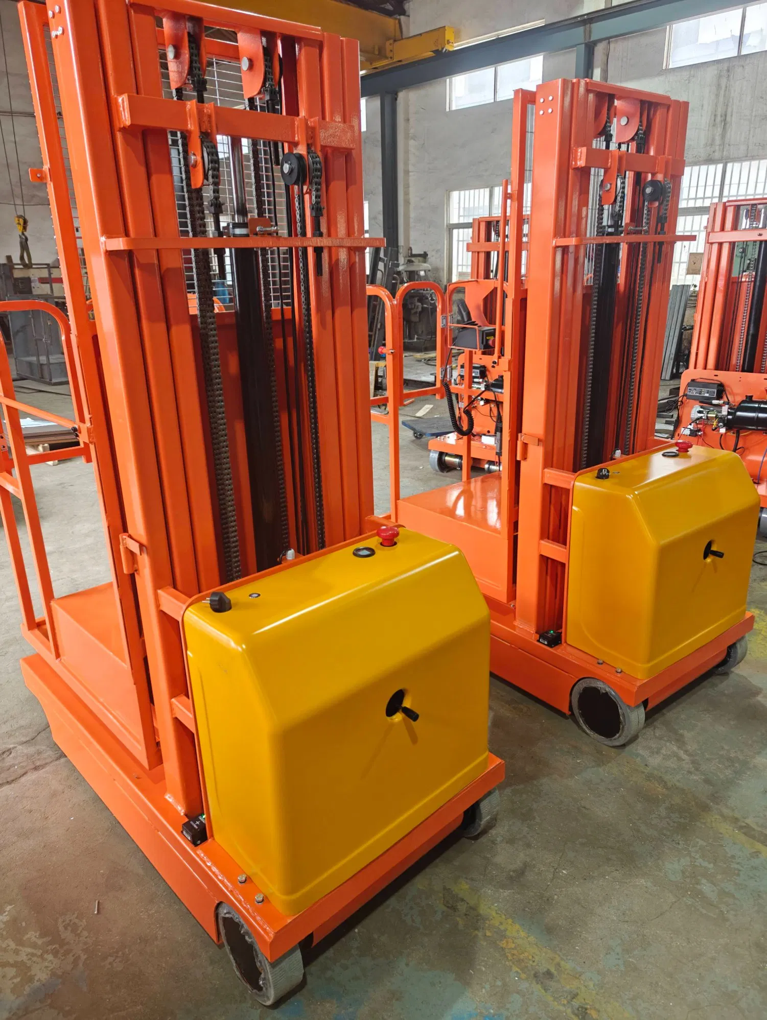 Full Electric Order Picker Forklift 1 Ton High Level Automated Order Picker