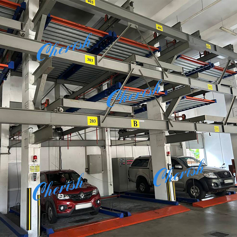 Smart Parking Lift and Slide Platform Garage Puzzle Car Parking System