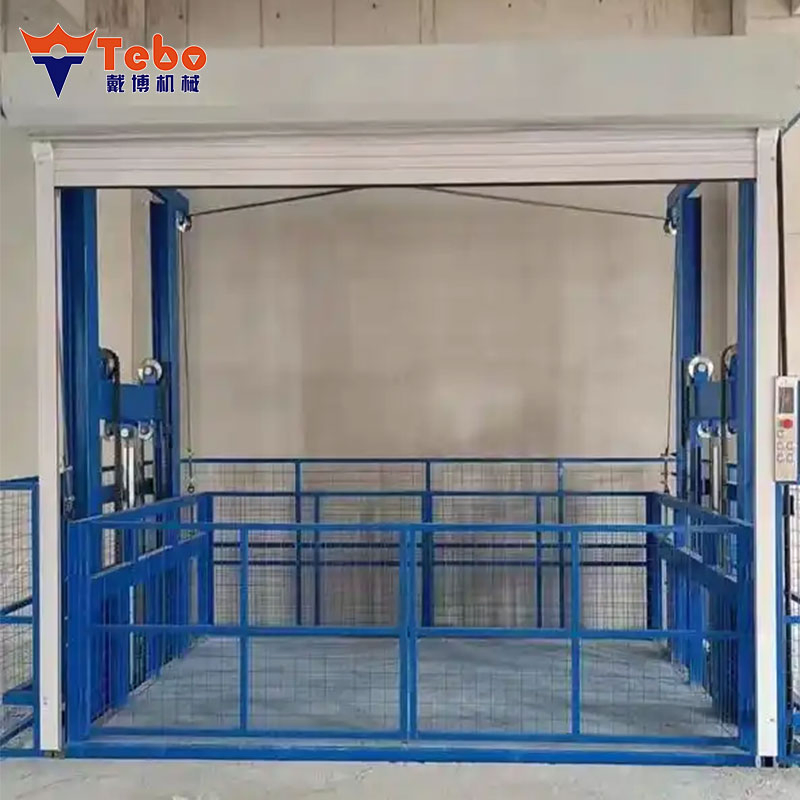 Commercial Industrial Cargo Lift with Mesh Shaft for Multi-Floor Goods Transfer