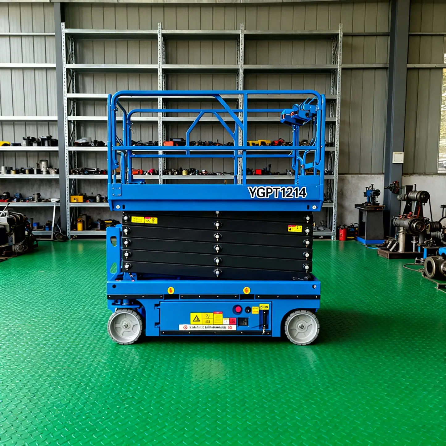 500kg 6m/10m/12m/14m Self-Propelled Battery Powered Electric Aerial Working Platform Table Small Mini Mobile Hydraulic Trailer Scissor Lift with CE