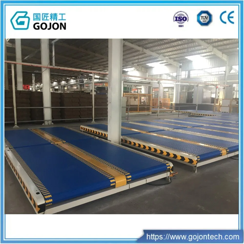 Advanced Cardboard Modular Conveyor System with 90 Degree Transfer Rotary Table Xy Lift Pile Pusher Platform Auto Logistics Conveyor